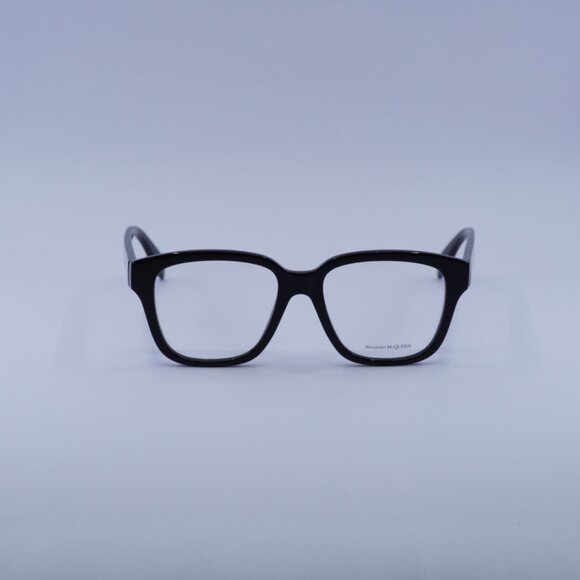 Alexander McQueen AM0333O 002 Eyeglasses Black 52mm Square Frame - Picture 4 of 10